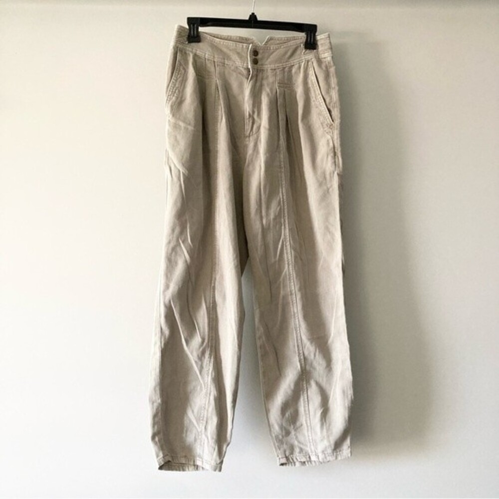 Anthropologie‎ Seamed Pleated Relaxed Jeans 2